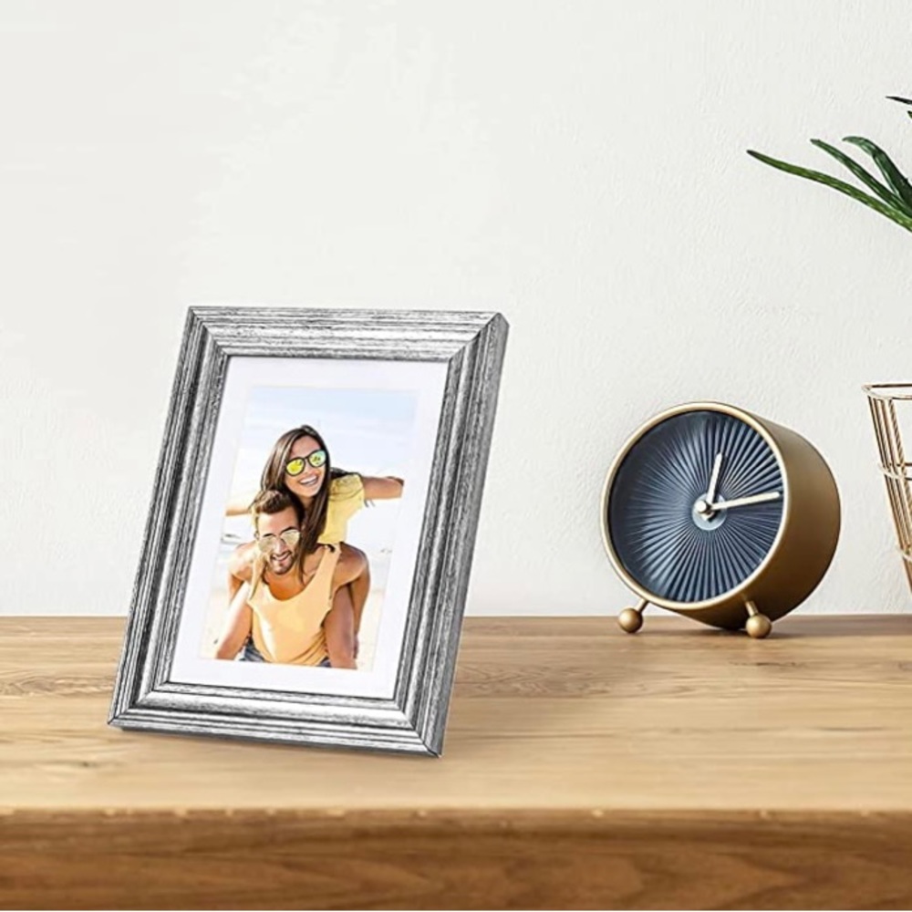 Set of 6 Silver Photo Frames